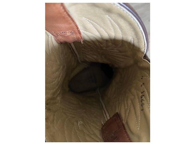 Autre Marque Botas Western de Cuero Marrón Castaño - vista 9