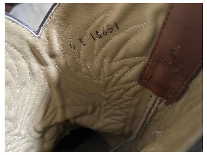 Autre Marque Botas Western de Cuero Marrón Castaño - vista 10