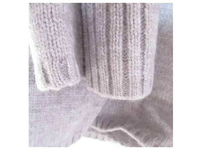 Autre Marque Collage V-Ausschnitt Strickpullover Braun - Ansicht 5