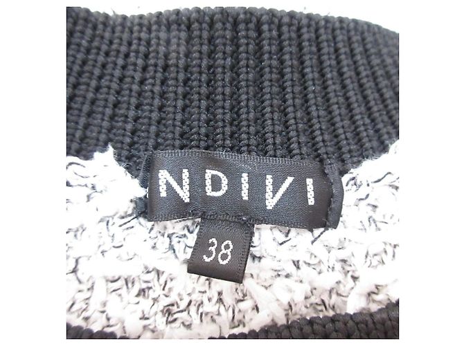 Autre Marque Cárdigan de punto tweed INDIVI Blanco - vista 6