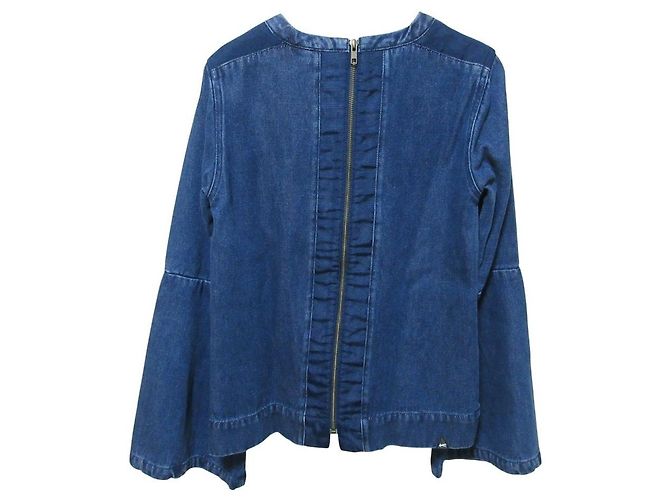 Autre Marque Denham Denim-Bluse Blau - Ansicht 2