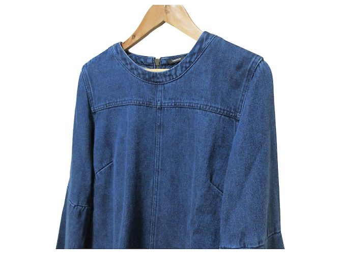 Autre Marque Denham Denim-Bluse Blau - Ansicht 4