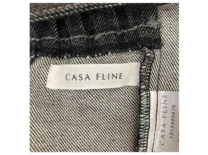 Autre Marque CASA FLINE Pleats Docking Plisse-Denimkleid - Ansicht 5