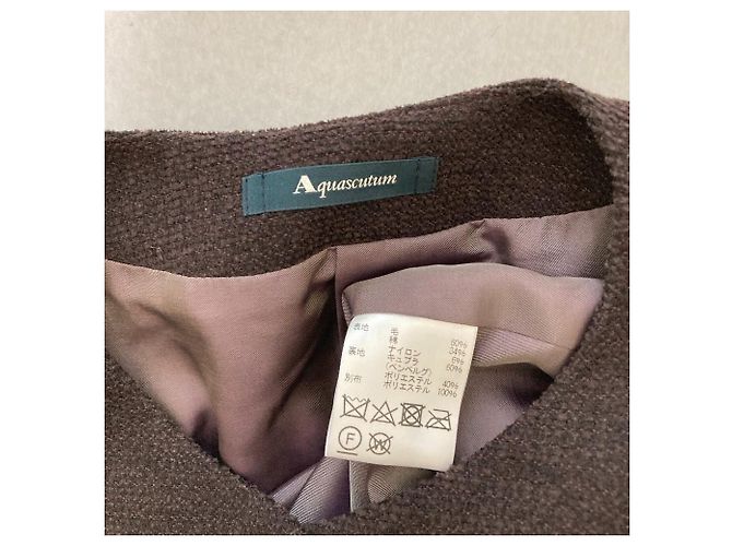 Autre Marque Chaqueta sin cuello Aquascutum Castaño - vista 3