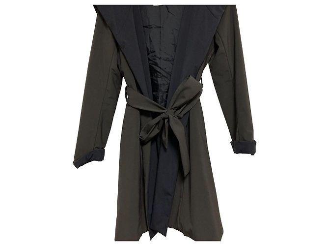 Autre Marque Abrigo acolchado con capucha Rene Castaño Marrón oscuro Azul marino - vista 4