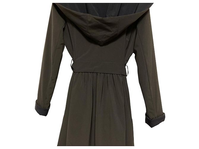 Autre Marque Abrigo acolchado con capucha Rene Castaño Marrón oscuro Azul marino - vista 5