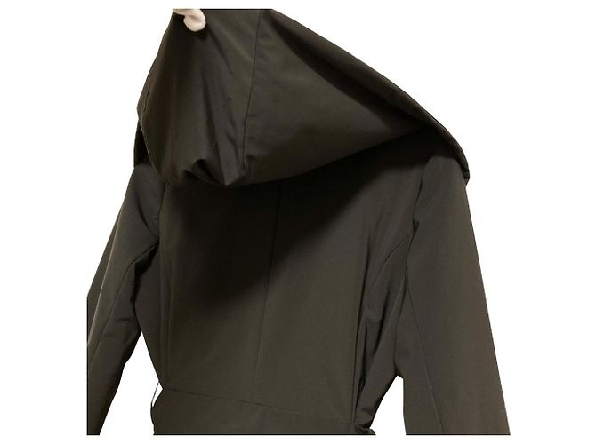 Autre Marque Abrigo acolchado con capucha Rene Castaño Marrón oscuro Azul marino - vista 6