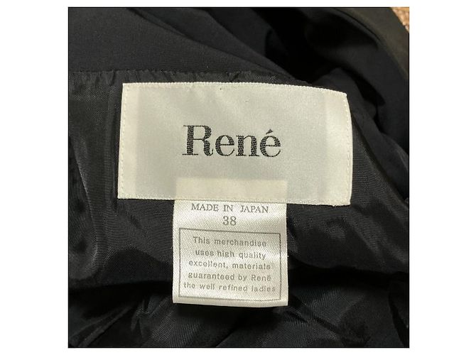 Autre Marque Abrigo acolchado con capucha Rene Castaño Marrón oscuro Azul marino - vista 7