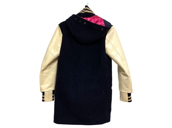 Autre Marque Abrigo Duffle Junya Watanabe MAN Abrigo de Lana Azul - vista 2