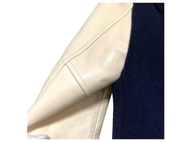 Autre Marque Abrigo Duffle Junya Watanabe MAN Abrigo de Lana Azul - vista 7