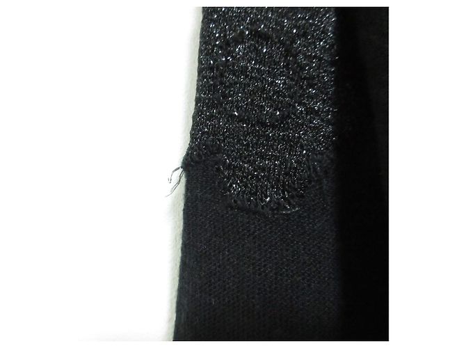 Autre Marque COMME des GARCONS Stricktop mit Blumen Schwarz - Ansicht 11