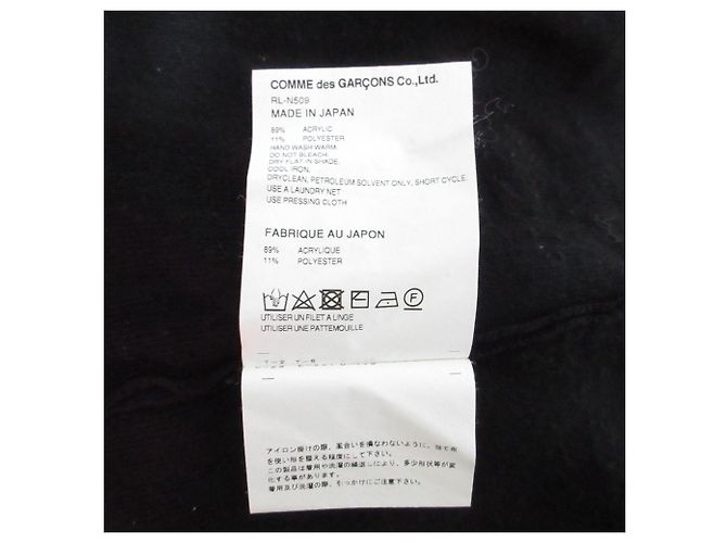 Autre Marque COMME des GARCONS Stricktop mit Blumen Schwarz - Ansicht 8