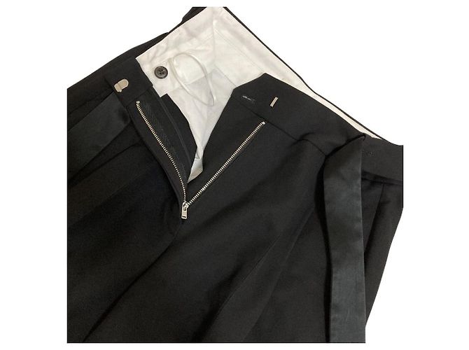 Autre Marque Pantaloni in misto seta CYCLAS Nero - vista 4