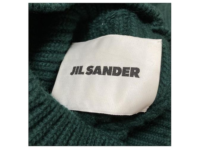 Jil Sander Grobstrick-Pullover mit Stehkragen Grün - Ansicht 5