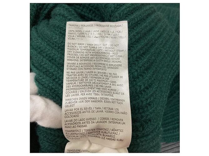 Jil Sander Grobstrick-Pullover mit Stehkragen Grün - Ansicht 7