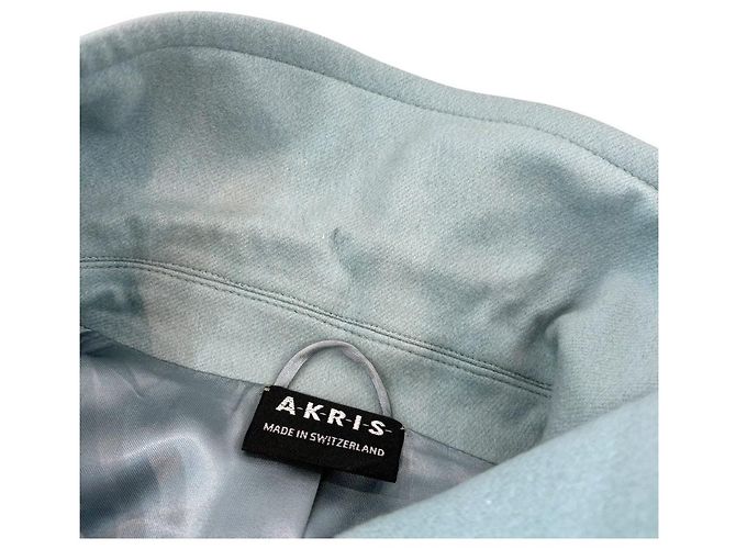 Autre Marque Abrigo de cachemira Akris Azul Azul claro - vista 17