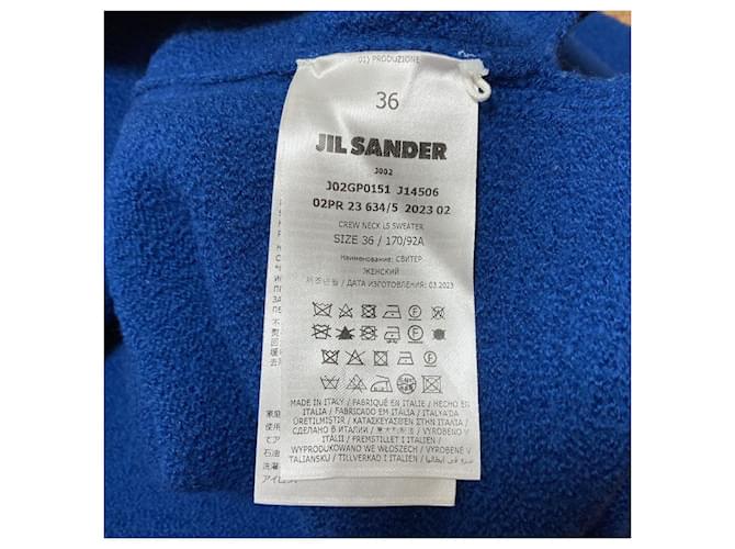 Jil Sander Wollpullover Blau - Ansicht 7