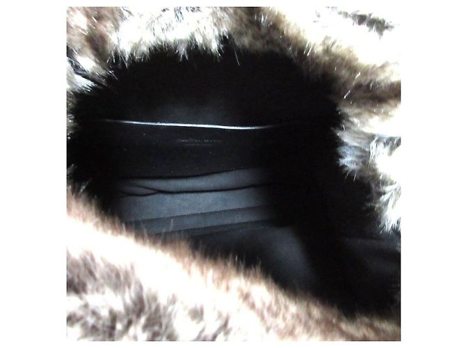 Autre Marque Borsa 2way in pelliccia CHACOLI HYKE Marrone - vista 10
