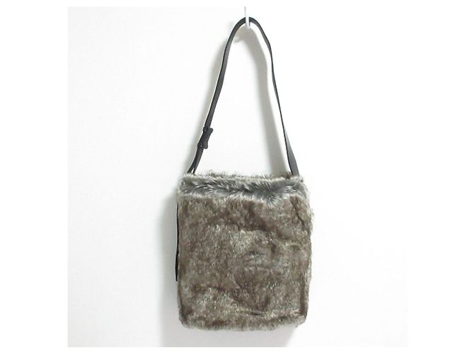 Autre Marque Borsa 2way in pelliccia CHACOLI HYKE Marrone - vista 2
