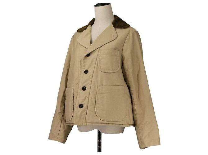 Autre Marque Chaqueta Boa Tyrol de satén de algodón 45R Beige - vista 2
