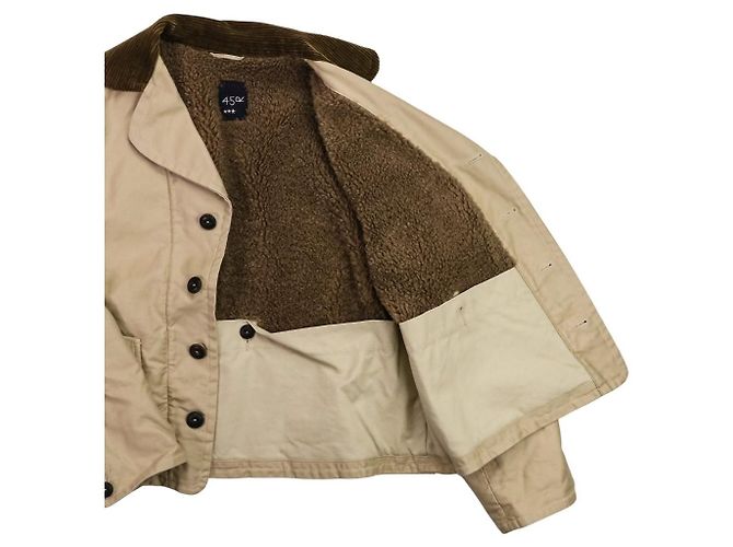 Autre Marque Chaqueta Boa Tyrol de satén de algodón 45R Beige - vista 6