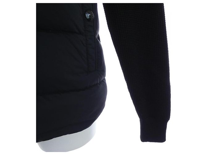 Casaco de Penas Moncler A9422 Preto - vista 8