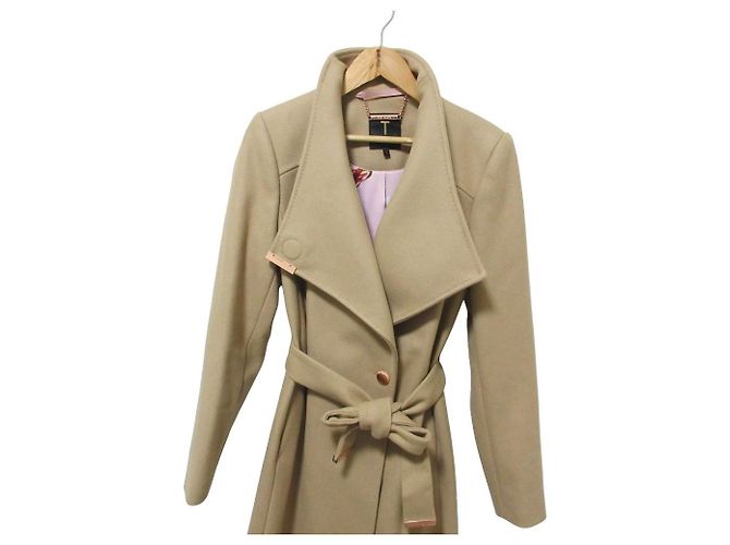 Autre Marque Abrigo TED BAKER KIKIIE de mezcla de cachemira Beige - vista 5