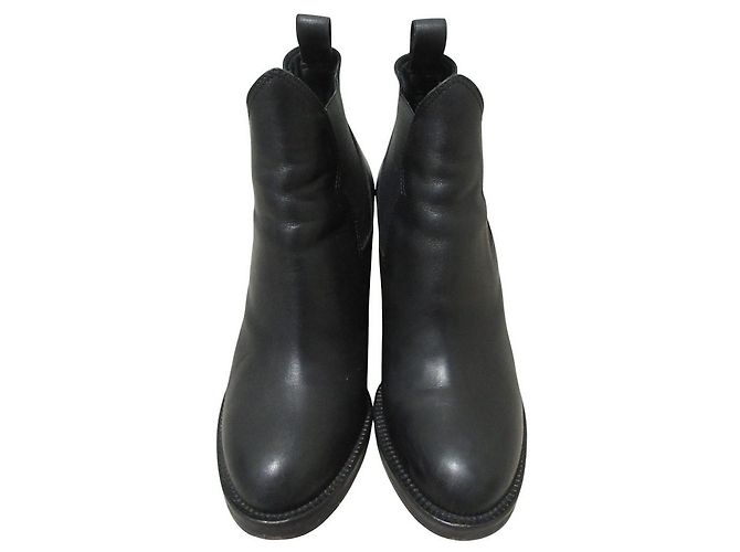 Acne STAR Chelsea Boots aus Leder Schwarz - Ansicht 5