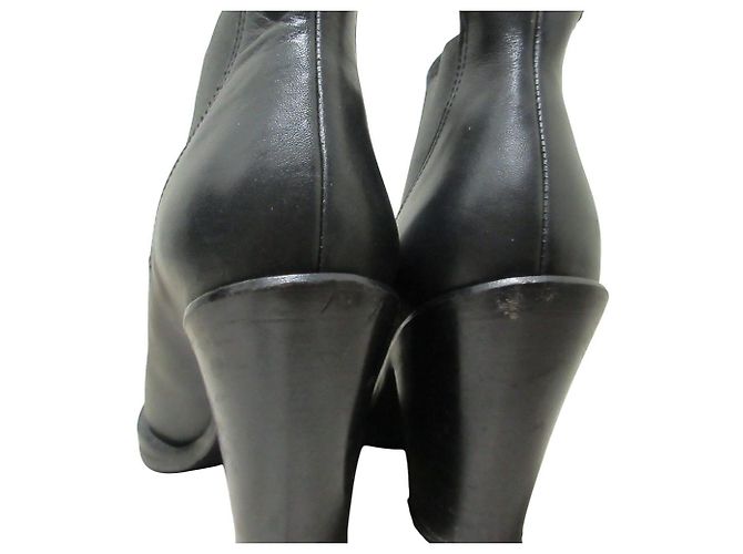 Acne STAR Chelsea Boots aus Leder Schwarz - Ansicht 8