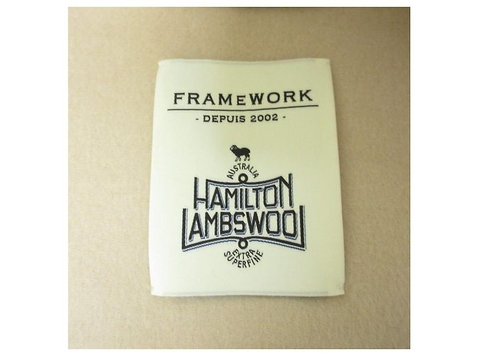 Autre Marque Abrigo 2way de lana de oveja Hamilton FRAMeWORK Beige - vista 3
