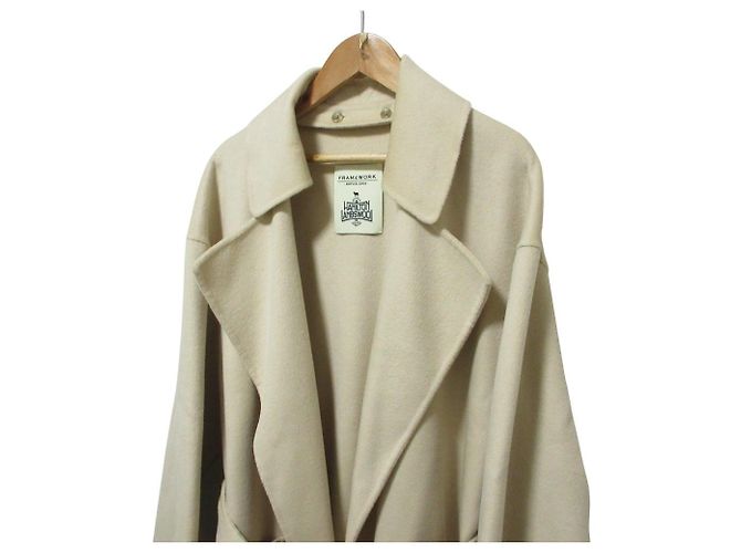 Autre Marque Abrigo 2way de lana de oveja Hamilton FRAMeWORK Beige - vista 4