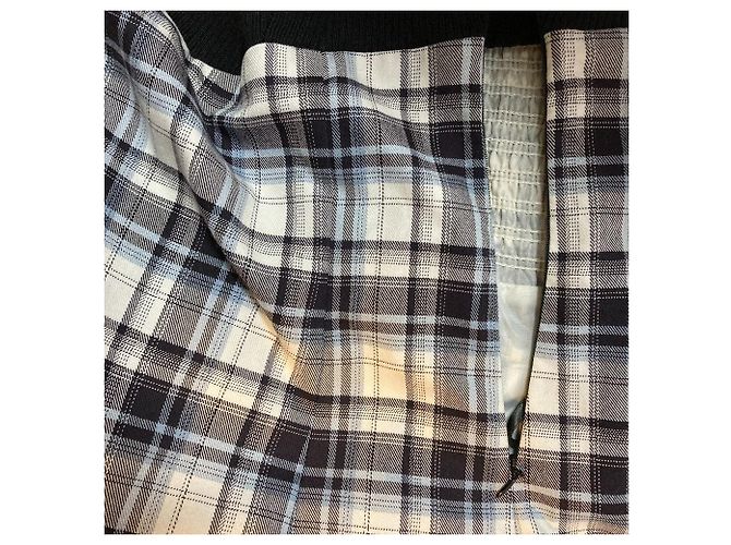 Autre Marque MERCURYDUO Docking Check Kleid Weiß - Ansicht 4