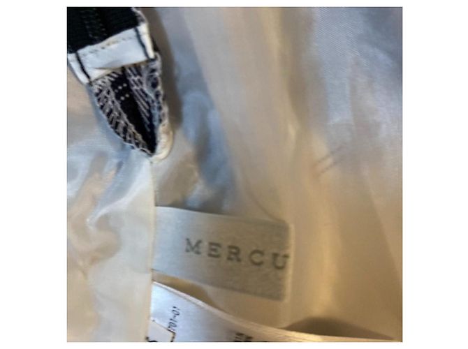 Autre Marque MERCURYDUO Docking Check Kleid Weiß - Ansicht 7