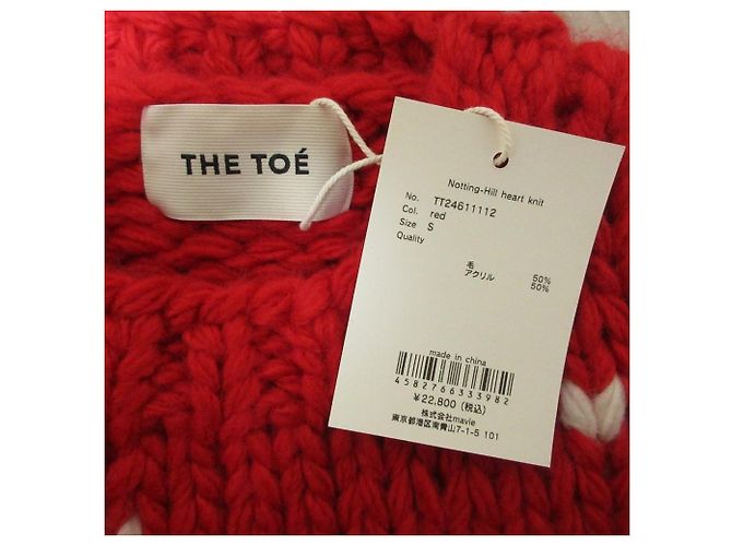 Autre Marque THE TOE NOTTING HILL HEART Strickpullover Rot - Ansicht 3