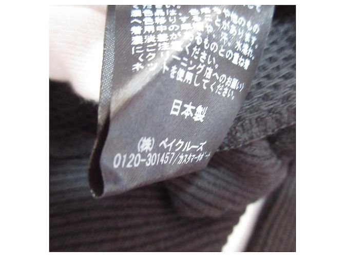 Autre Marque Plage V Neck Rippstrick-Pullover Schwarz - Ansicht 10