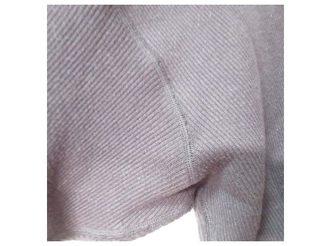 Autre Marque Plage V Neck Rippstrick-Pullover Schwarz - Ansicht 4
