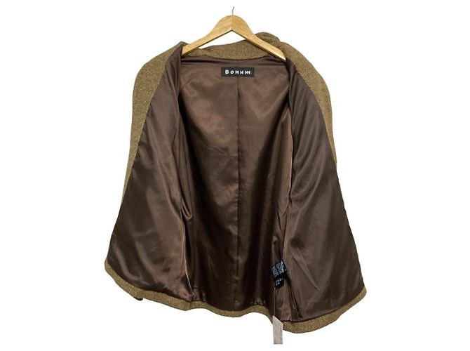 Autre Marque BONUM TWEED Reißverschlussmantel Beige - Ansicht 3