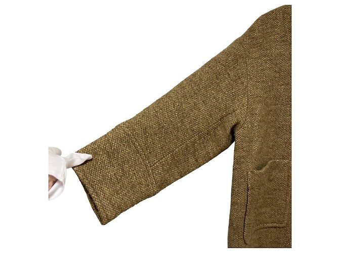 Autre Marque BONUM TWEED Reißverschlussmantel Beige - Ansicht 5