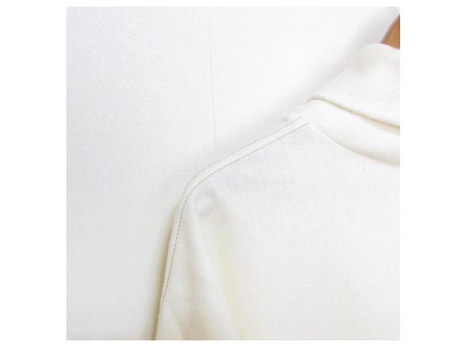 Autre Marque DES PRES Strick-Kombinations-Rollkragenpullover Weiß - Ansicht 3