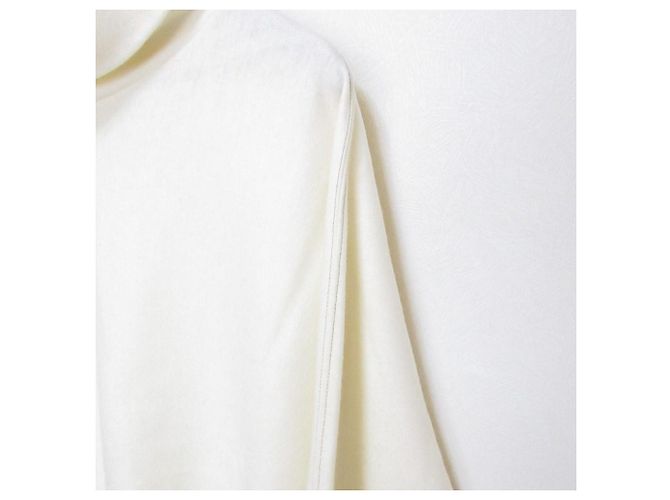 Autre Marque DES PRES Strick-Kombinations-Rollkragenpullover Weiß - Ansicht 7