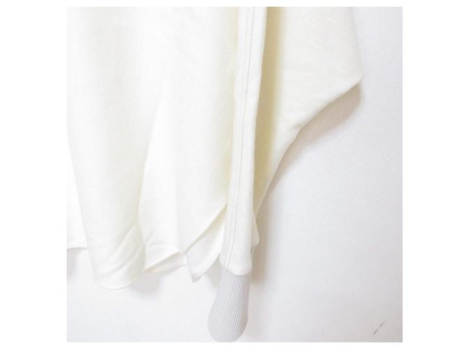 Autre Marque DES PRES Strick-Kombinations-Rollkragenpullover Weiß - Ansicht 8