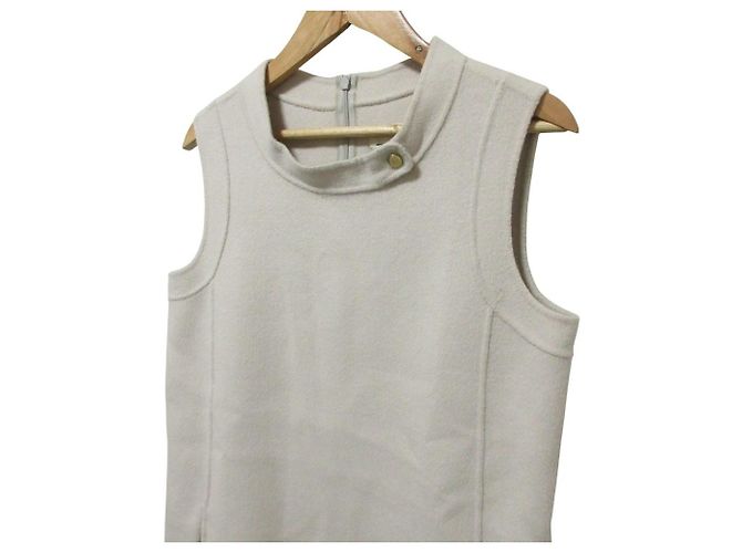 Abito Max Mara in misto lana e angora S Beige - vista 4