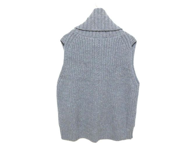 Autre Marque Maglia senza maniche a collo alto in lana merino CINOH Marrone - vista 2