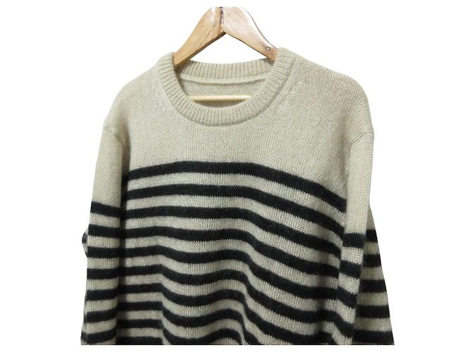 Autre Marque MUSE de Deuxieme Classe Pullover de malha de mohair e seda Bege - vista 4