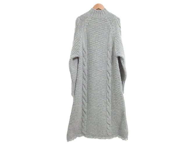 Jil Sander+ Zopfstrickkleid aus Wolle Braun - Ansicht 2