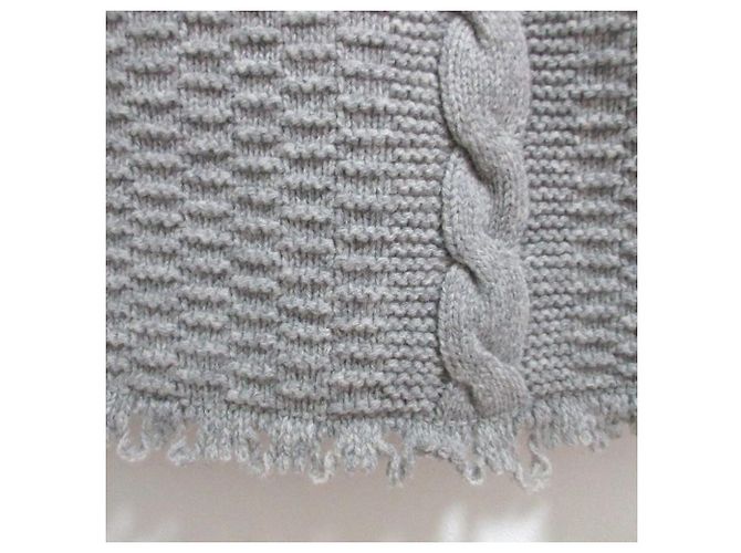 Jil Sander+ Zopfstrickkleid aus Wolle Braun - Ansicht 4