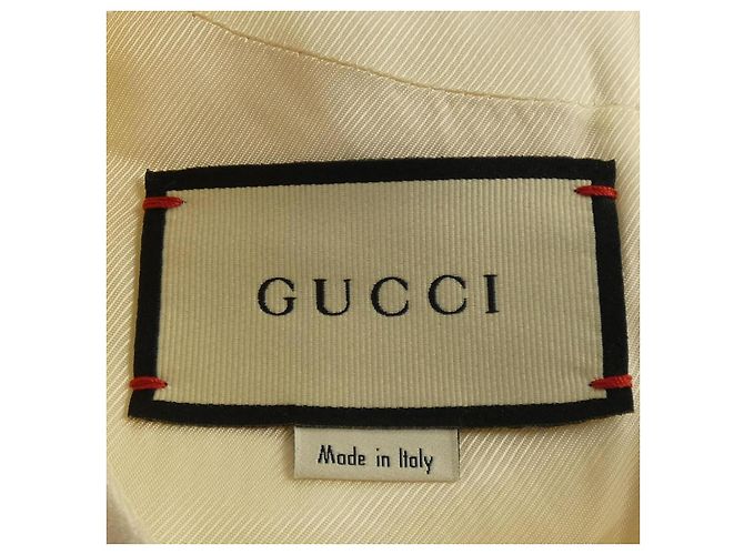 Gucci Kleid mit GG-Muster Weiß - Ansicht 4