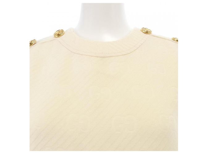Gucci Kleid mit GG-Muster Weiß - Ansicht 5