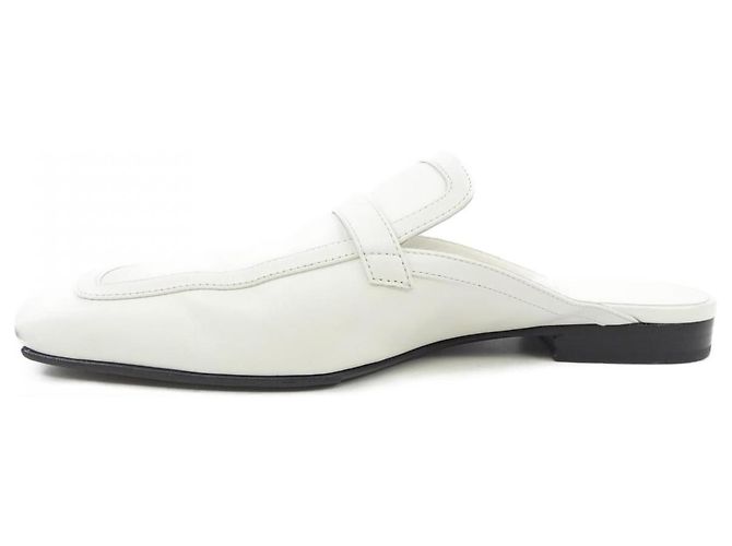 Hermès Scarpe Hermes GROUPIE in vitello Bianco - vista 2
