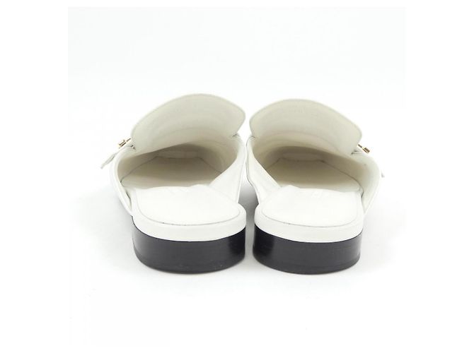 Hermès Scarpe Hermes GROUPIE in vitello Bianco - vista 5
